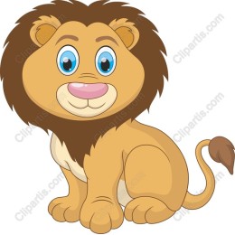 Adorable Cartoon Lion