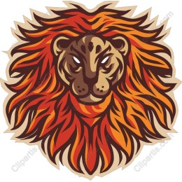 Fierce Lion Head