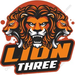 Fierce Three-Headed Lion