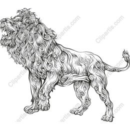 Majestic Roaring Lion