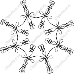 Intricate Swirls and Curls Line Art