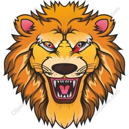 Fierce Lion Head