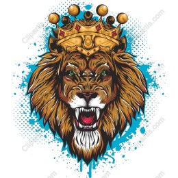 Crowned Lion Head