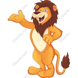Charming Cartoon Lion