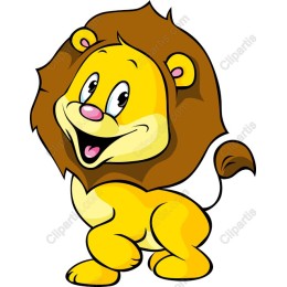 Playful Cartoon Lion
