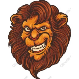 Fierce Lion Head