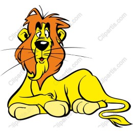 Playful Cartoon Lion