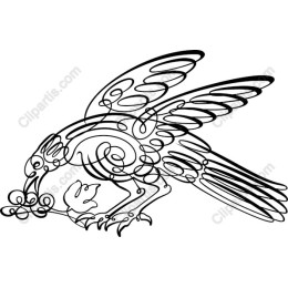 Elegant Continuous Line Bird