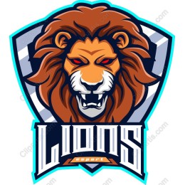 Fierce Lion Emblem Logo for Esports