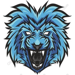 Fierce Blue Lion