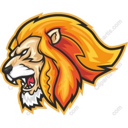 Fierce Roaring Lion Head