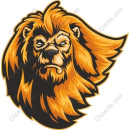 Fierce Lion Head