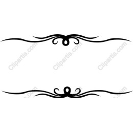 Ornate Black Decorative Border