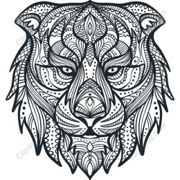 Intricate Lion Head
