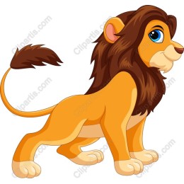 Adorable Cartoon Lion