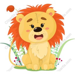 Cute Cartoon Lion