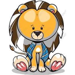 Cute Cartoon Lion