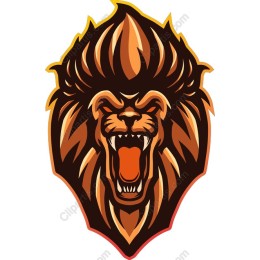 Fierce Roaring Lion