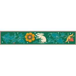 Whimsical Rabbit and Floral