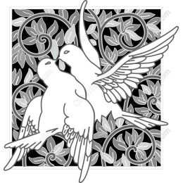 Elegant Birds Floral