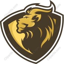 Golden Lion Shield Logo