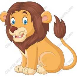 Adorable Cartoon Lion