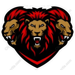 Fierce Triple Lion