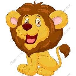 Cheerful Cartoon Lion