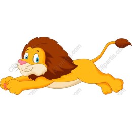 Playful Cartoon Lion