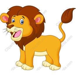 Playful Cartoon Lion