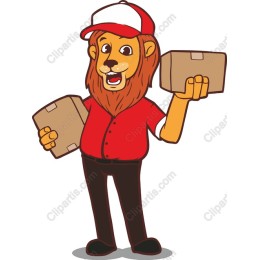 Cheerful Lion Mascot