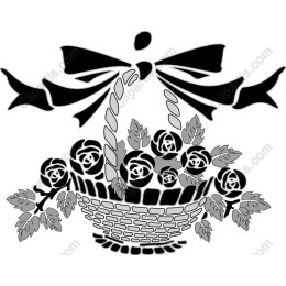 Elegant Basket of Roses