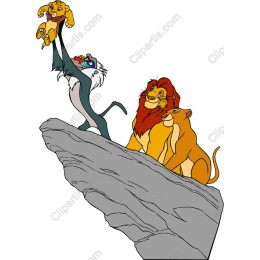 Lion Family Pride Rock