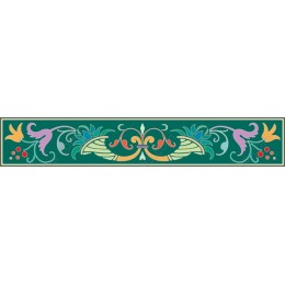 Elegant Decorative Floral Border