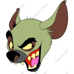 Playful Hyena Head