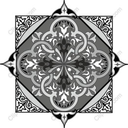 Elegant Black & Gray Mandala