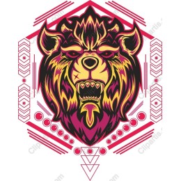 Fierce Lion Head
