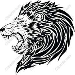 Fierce Lion Head