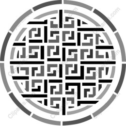 Grayscale Intricate Geometric Pattern
