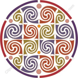 Vibrant Circular Swirl Pattern