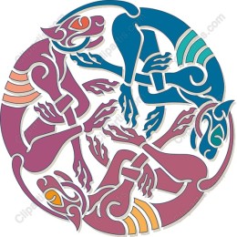 Intricate Circular Mythical Creatures