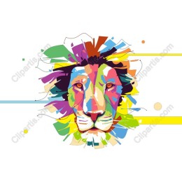 Colorful Lion