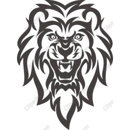 Fierce Lion Head