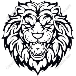 Fierce Lion Head