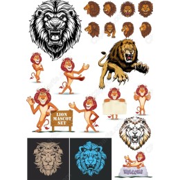 Lion Mascot Set - Collection