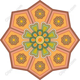 Geometric Floral Mandala
