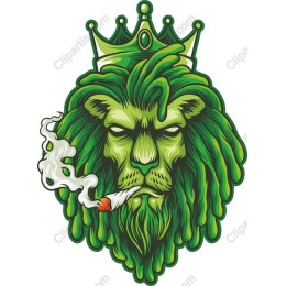 Majestic Green Lion Head