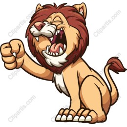 Playful Cartoon Lion