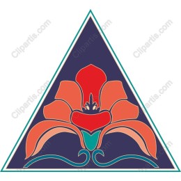 Triangular Floral Elegance