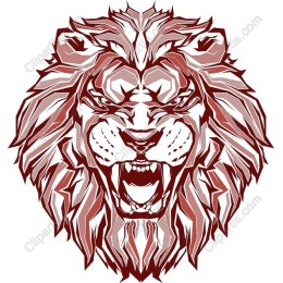 Fierce Lion Head and